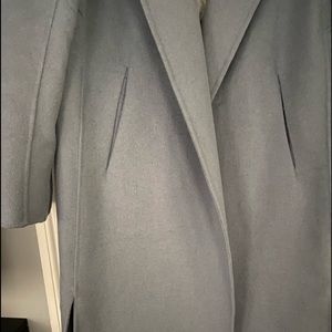 Baby blue Large pearl cuff no clasp, uneven hem